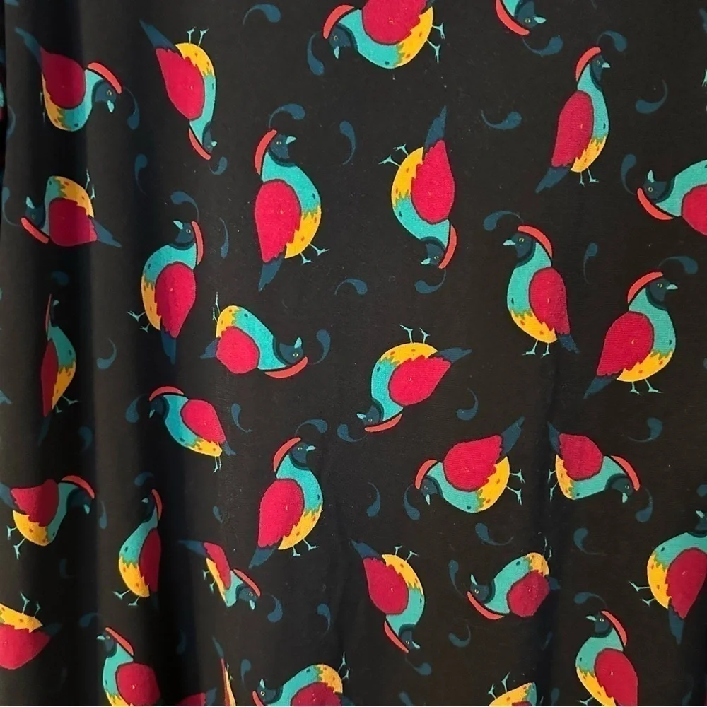 Lularoe Irma Tunic Top Quail Rainbow Bird Size M